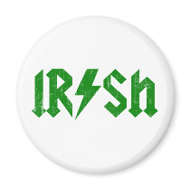 Irish AC/DC Green magnets