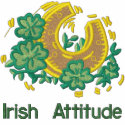 Irish Attitude embroidered shirts