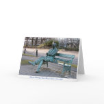 Irish Author Patrick Kavenagh Dublin Poet Statue Greeting Cards