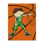 Irish Basketball Player Postcard