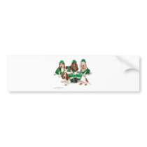 Irish Basset hound quartet Bumper Stickers