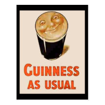 Irish Black Beer Postcards