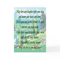 Irish blessing greeting card