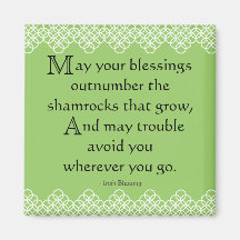 Irish Blessing Fridge Magnets