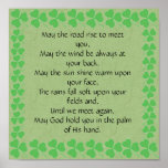Irish Blessing-May the road rise to meet you Print