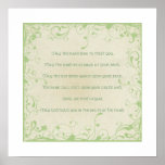 Irish Blessing-May the road rise to meet you Poster