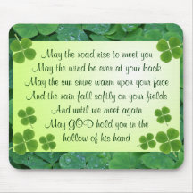 Irish blessing mousepad