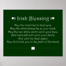 Irish Blessing Poster