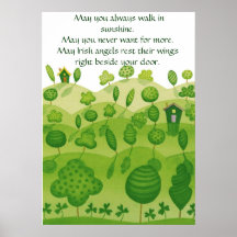 Irish blessing Poster