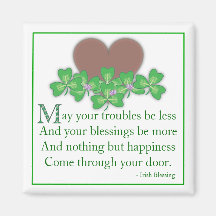irish Blessing Refrigerator Magnet