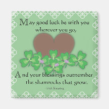 Irish Blessing Refrigerator Magnet