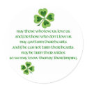 Irish Blessing stickers
