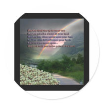 IRISH BLESSING ROUND STICKER