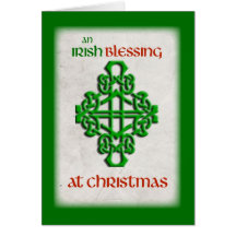 Irish Blessings at Christmas Greeting Cards