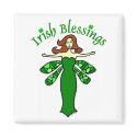 Irish Blessings Fairy Square magnets