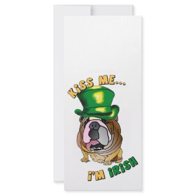 Irish Bulldog Rack Card by jaisjewels