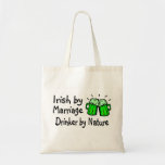 Irish By Marriage Drinker By Nature 2 Canvas Bag