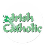 Irish Catholic Cross stickers