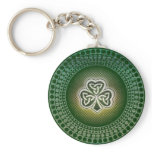 Irish celtic shamrocks keychains & keyrings