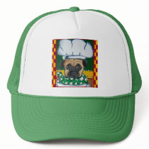 Irish Chef Pug Mesh Hat