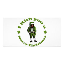 Irish Christmas Photo Card Template
