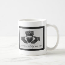 Irish Claddagh, friendship, loyalty and love Coffee Mugs