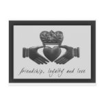 Irish Claddagh, friendship, loyalty and love postcards