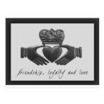 Irish Claddagh, friendship, loyalty and love Postcards