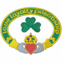 Irish Claddagh Ring embroidered shirts