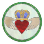 Irish Claddagh stickers