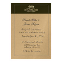 Irish Claddagh Wedding Invitation invitations