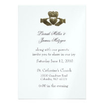 Irish Claddagh Wedding Invitation invitations
