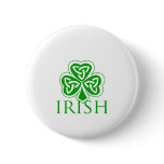 Irish Clover design buttons