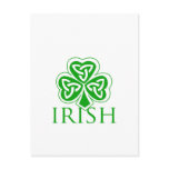 Irish Clover design postcards