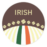 Irish Clover with Flag Sticker stickers