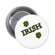 Irish Clovers Button