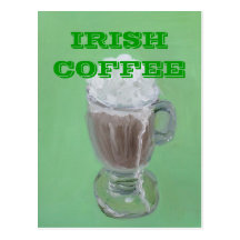 IRISH COFFEE POST CARD