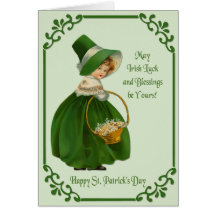 Irish Colleen Greeting Card