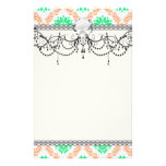 irish damask stationery design