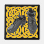 Irish Dance Hard Shoes on Celtic Knot Fridge Magnets