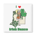 Irish dance heart magnets