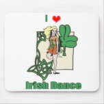 Irish dance heart mousepads