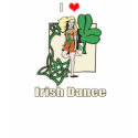 Irish dance heart t-shirts