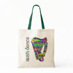 Irish Dance Rainbow Colour Harp of Ireland Tote Ba bags