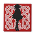 Irish Dancer Celtic Red Magnet