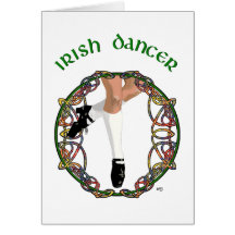 Irish Dancer Hard Shoe Greeting Cards