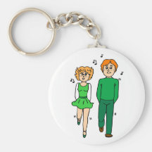 irish Dancers Key Chain