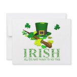 IRISH DOWN TO MY TOES invitations