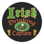 Irish Drinking Cptn Sticker