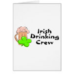 Irish Drinking Crew Beer And Clover cards